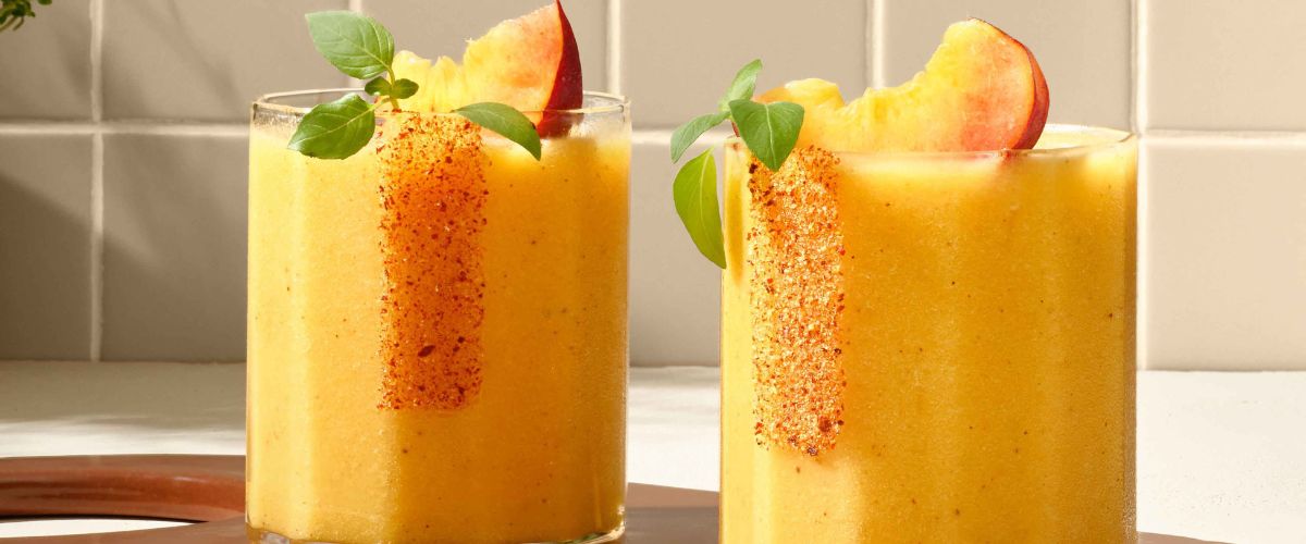 Peach Hot Honey Margarita