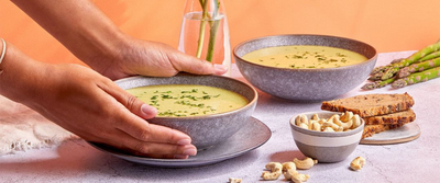 Asparagus and Cashew Cream Soup