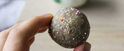 Birthday cake bliss balls