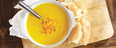 Carrot Ginger Tofu Soup