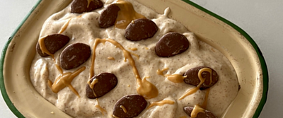 Creamy Peanut Butter + Big Chocolate Button Nicecream