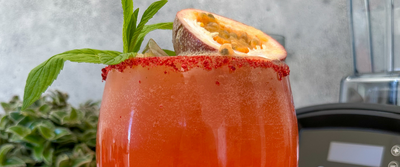Raspberry and Passionfruit Mocktail