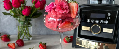 Raspberry and Strawberry Coconut Yogurt Sorbet